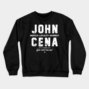 John Cena Hustle Loyalty Respect Fight Type Crewneck Sweatshirt